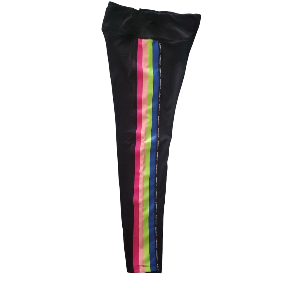 Justice Sport Stripe Leggings